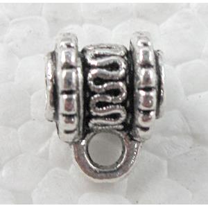 Tibetan Silver Hanger Non-Nickel, 7x8mm, hole:3mm [NN10196]