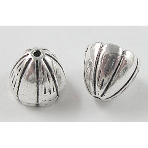 Tibetan Silver Caps Non-Nickel, 10mm dia, 9mm high [NN10199]