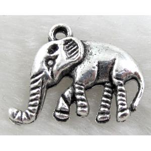 elephant, Tibetan Silver pendant Non-Nickel, 20x15mm [NN10201]