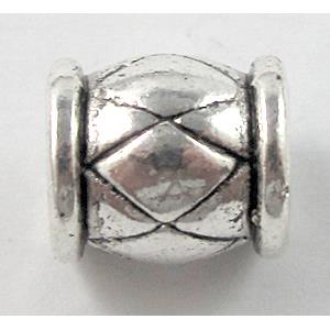 Tibetan Silver spacer, Non-Nickel, 12x13mm, hole:7mm [NN10302]