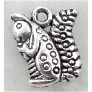 Tibetan Silver animal pendant Non-Nickel, 13x15.5mm [NN10313]
