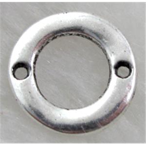 Tibetan Silver connector Non-Nickel, 14.5mm dia [NN10357]