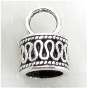 Tibetan Silver pendants Non-Nickel, 10x15mm, inside hole:12mm dia [NN10370]