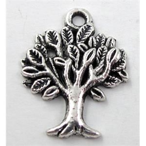 Tibetan Silver tree pendant non-nickel, 16x21mm [NN10394]