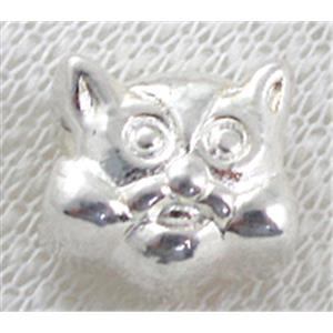 Silver plated bead, Tibetan Silver Spacer Non-Nickel, 13x12mm, hole:5mm [NN10400SP]