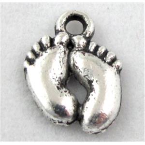 Tibetan Silver foot pendants, Non-Nickel, 10x14mm [NN10517]