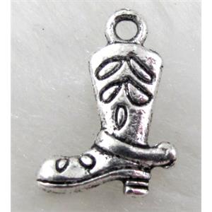 shoes, Tibetan Silver pendant non-nickel, 10x15mm [NN10604]