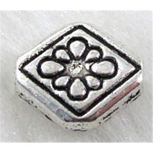 Tibetan Silver Spacers Non-Nickel, 10x11mm,3mm thin [NN10605]
