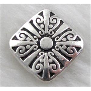 Tibetan Silver Spacers Non-Nickel, 17x17mm, 4.3mm thin [NN10615]