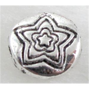 Tibetan Silver Spacers Non-Nickel, 8.5mm dia, 3mm thin [NN10656]
