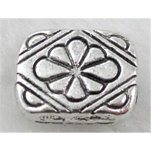 Tibetan Silver Spacers Non-Nickel, 10x12mm, 3mm thin [NN10658]