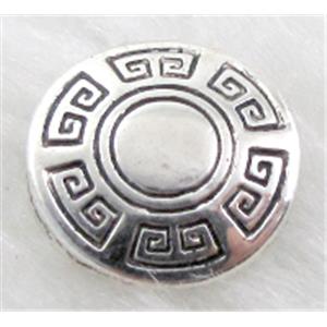 Tibetan Silver Spacers Non-Nickel, 13mm dia, 4mm thin [NN10711]
