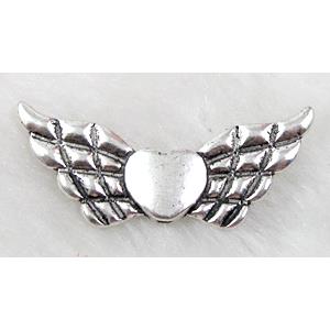Tibetan Silver Angel wing Non-Nickel, approx 15x40mm [NN10712]