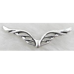 Tibetan Silver Angel wing non-nickel, 40x15mm [NN10756]