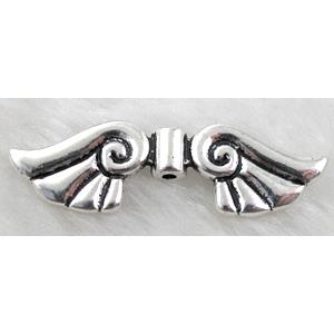 Tibetan Silver Angel wing non-nickel, 45x15mm [NN10761]