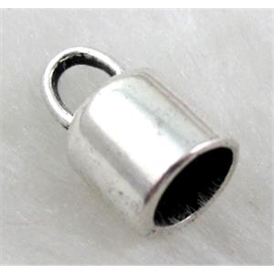 Tibetan Silver pendants Non-Nickel, 8x14mm, inside hole:6mm dia [NN10769]