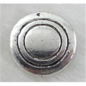 Tibetan Silver Spacers Non-Nickel, 13mm dia,4mm thin [NN10801]