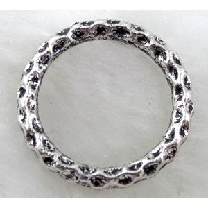 ring, Tibetan Silver Connector Non-Nickel, 24mm dia [NN10805]