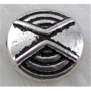 Tibetan Silver Spacers Non-Nickel, 11mm dia, 5mm thin [NN10822]