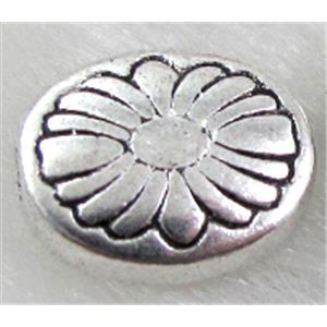 Tibetan Silver Spacers Non-Nickel, 10x11.5mm,4mm thin [NN10833]