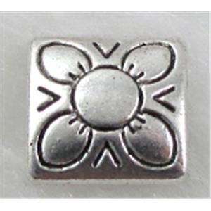 Tibetan Silver Spacers Non-Nickel, 11.5x11.5mm, 5mm thin [NN10852]