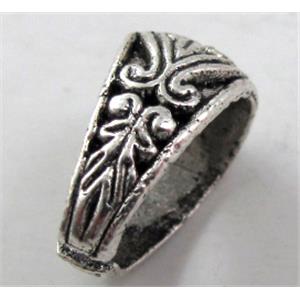 Pendant Bail, Tibetan Silver Non-Nickel, hole:7x10mm [NN10983]