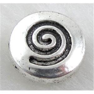 Tibetan Silver Spacers Non-Nickel, 14mm dia, 5mm thin [NN11005]