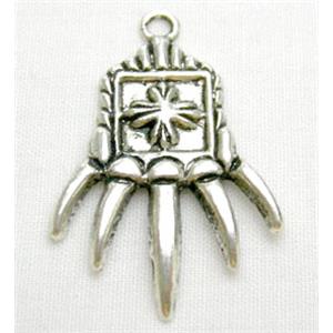 Tibetan Silver Charm Non-Nickel, 22x32mm [NN1120]
