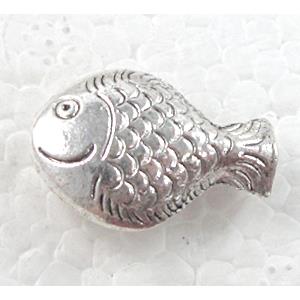Tibetan Silver Zinc Fish Non-Nickel, 14.5x21mm, 7mm thick [NN1203]
