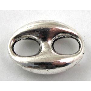 Connector, tibetan silver Non-Nickel, 20x15mm [NN12643]