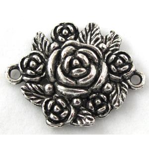 Connector, tibetan silver Non-Nickel, 30x25mm [NN12901]