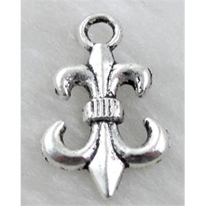 Tibetan Silver Anchor Pendant non-nickel, 14x23mm [NN1302]