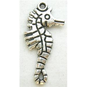 Tibetan Silver seahorse pendants, 17x33mm [NN1313]