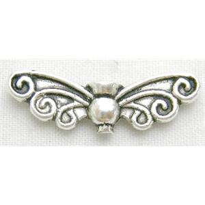 Tibetan Silver Angel Wings beads, 6.5x21mm [NN1331]