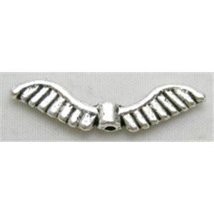 Tibetan Silver Angel Wings beads, 6.5x26mm [NN1332]