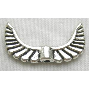 Tibetan Silver Angel Wings beads, 10x19mm [NN1333]