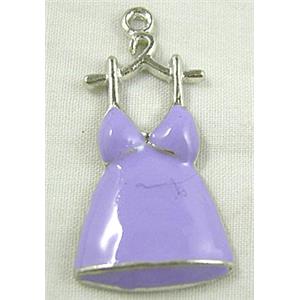 Tibetan Silver Skirt Charms Non-Nickel, 17x34mm [NN1337-1]
