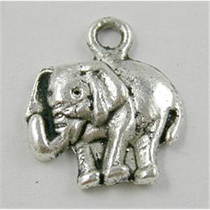 Tibetan Silver Elephant Non-Nickel, 13.5x16mm [NN1365]