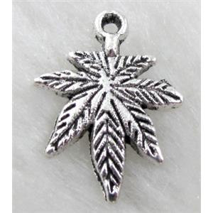 Leaf, Tibetan Silver pendant non-nickel, 15x21mm [NN1374]