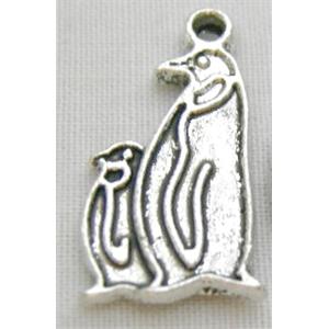Tibetan Silver Penguin Non-Nickel, 10x19mm [NN1442]