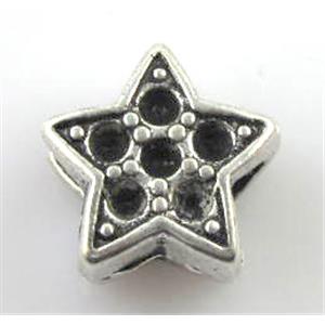 Tibetan Silver spacer Non-Nickel, 18mm dia, 5mm hole [NN1548]