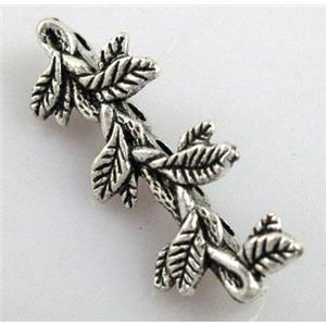 Tibetan Silver connector Non-Nickel, 12x32mm, 2.5mm hole, 7 holes [NN16379]