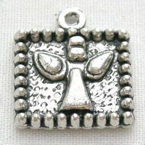 Tibetan Silver Pendant Non-Nickel, 12x13mm [NN165]