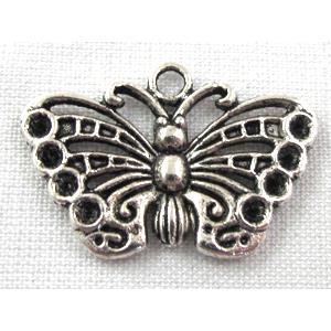 Tibetan Silver pendant Non-Nickel, butterfly, 25x18mm [NN1651]