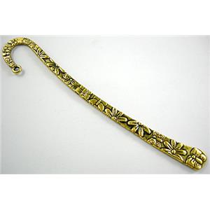 Bookmark, Tibetan Silver Non-Nickel, Antique Gold, 12.5cm(5 inch) length [NN1676GP]