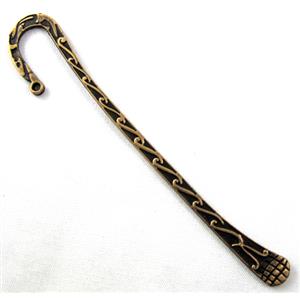 Bookmarks, Tibetan Silver Non-Nickel, antique bronze, 12.5cm(5 inch)length [NN1677BP]