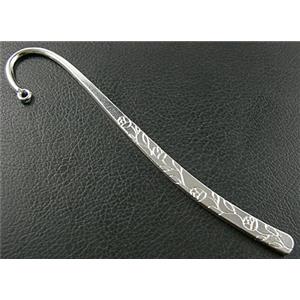 Silver Plated Bookmarks, Tibetan Silver Non-Nickel, 12.5cm (5 inch) length [NN1678SP]