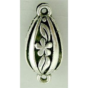 Tibetan Silver connector Non-Nickel, 12x25mm [NN1727]