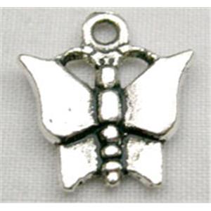 Tibetan Silver Butterfly Non-Nickel, 13mm wide [NN176]