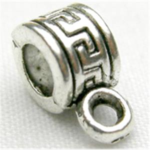 Tibetan Silver Hanger Non-Nickel, 6mm diameter [NN182]